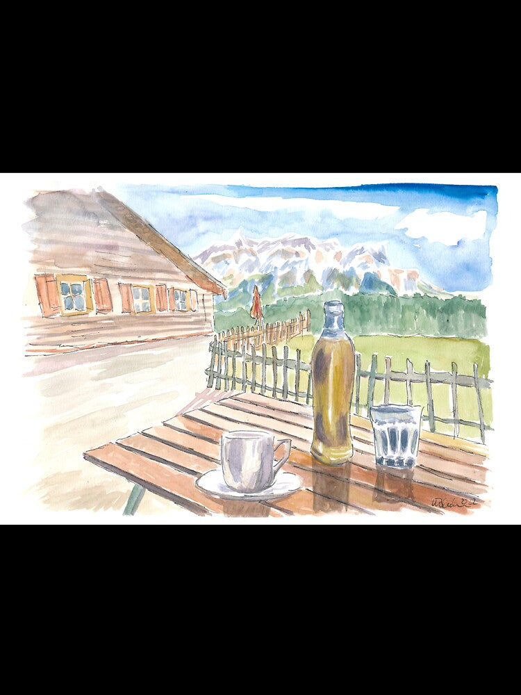 Mountain Hikings with Refreshing Break at Hut by artshop77