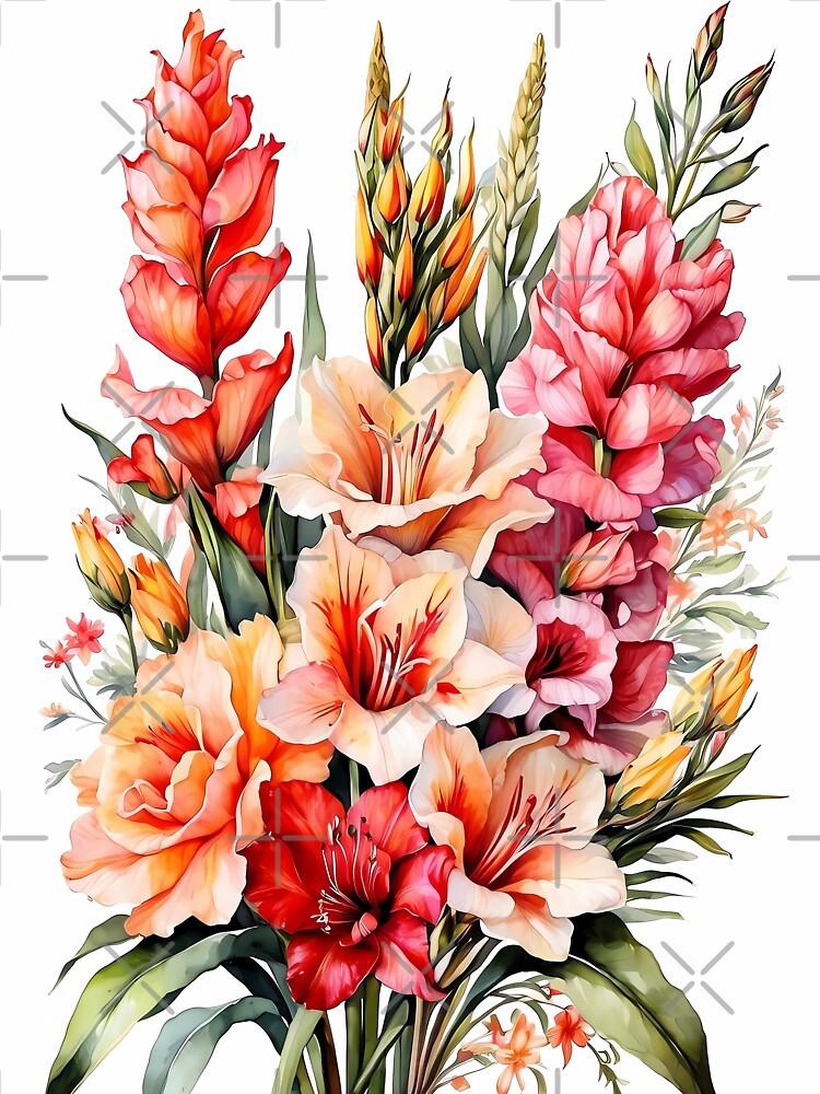Blossoms of Exotic Splendor : Gladiolus, Proteas, Birds of Paradise by Chicandcool