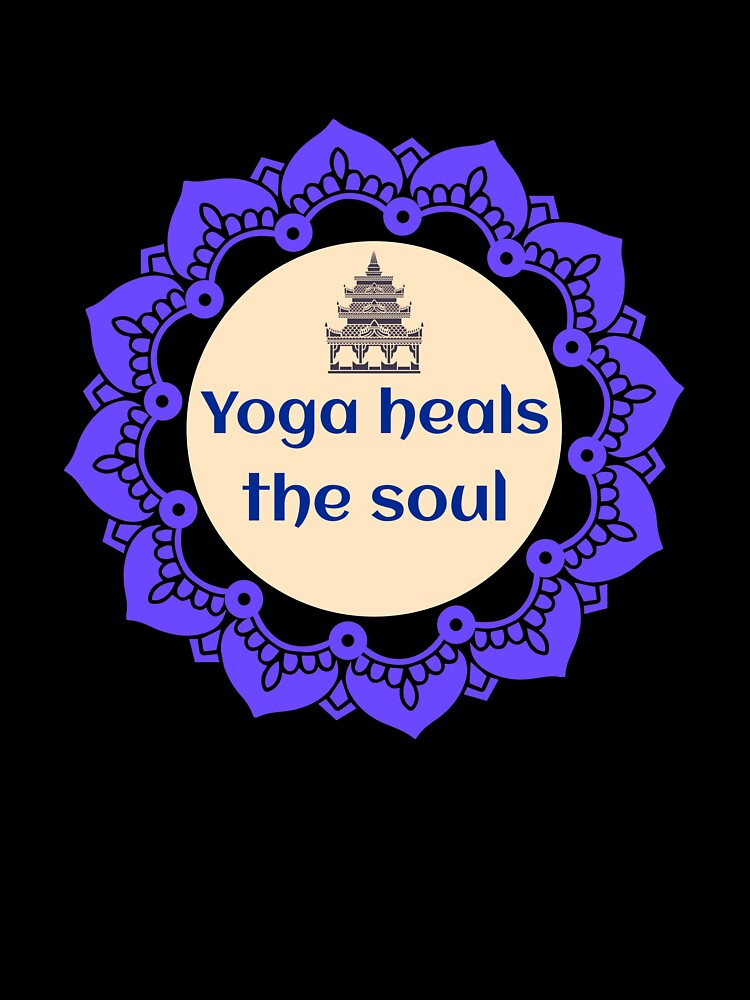 Yoga Heals The Soul / Namaste / Yoga Design / Meditation / Yoga Lover by RedBoyShop