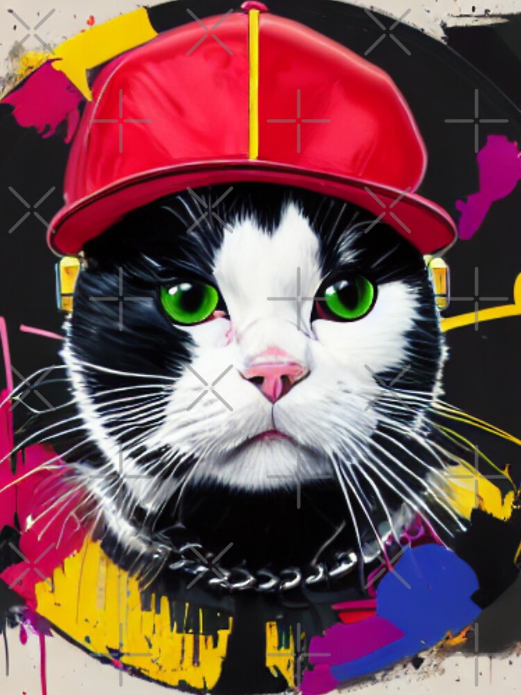 The Hip Hop DJ Cat - The Black and White Beatmaker - The Majestic Mixer by WBP Mart