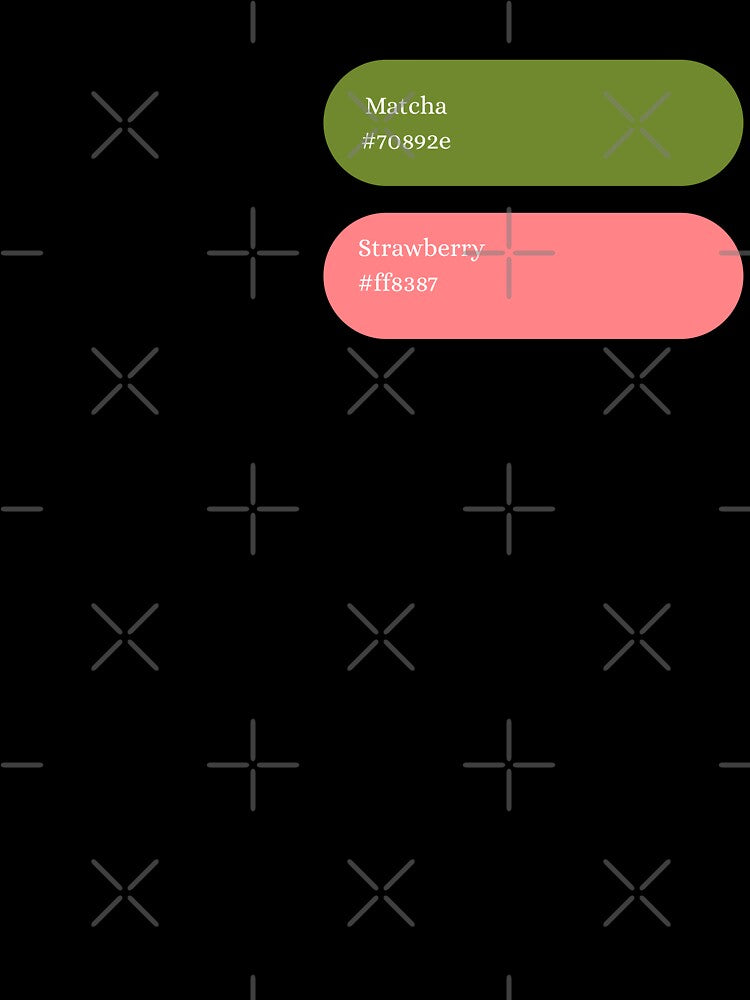 Matcha Strawberry color hex by Niji Hibana