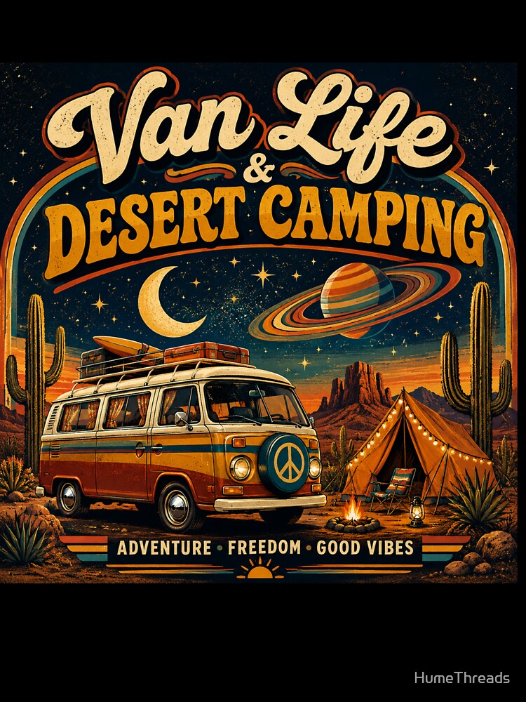 Van Life & Desert Camping - Retro 70s Stargazing Adventure by HumeThreads