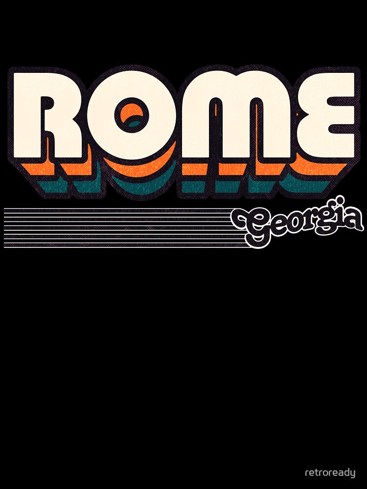 Rome, Georgia | Retro Stripes by retroready