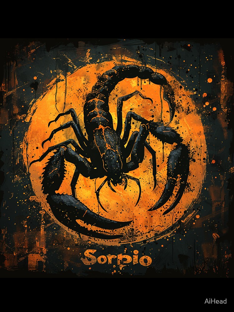 Grunge Style Scorpio Zodiac Sign by AiHead