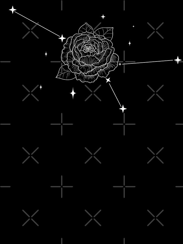 Cancer constellation and birth flower by VickyReiStudio