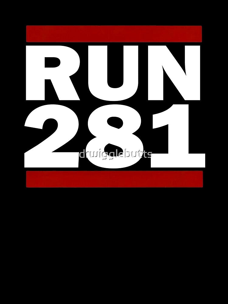 281 Design Run Texas 281 Area Code Design Texas Running Gifts by drwigglebutts