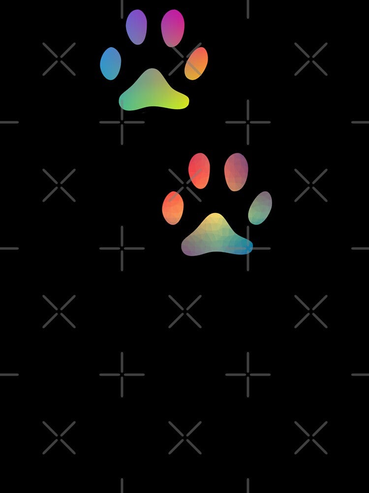 Rainbow paw prints by Camilla Wynter