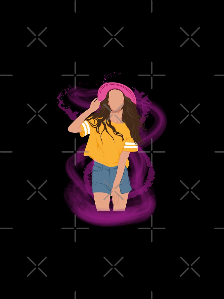 minimalist girl art for T shirts by Digital4youLk