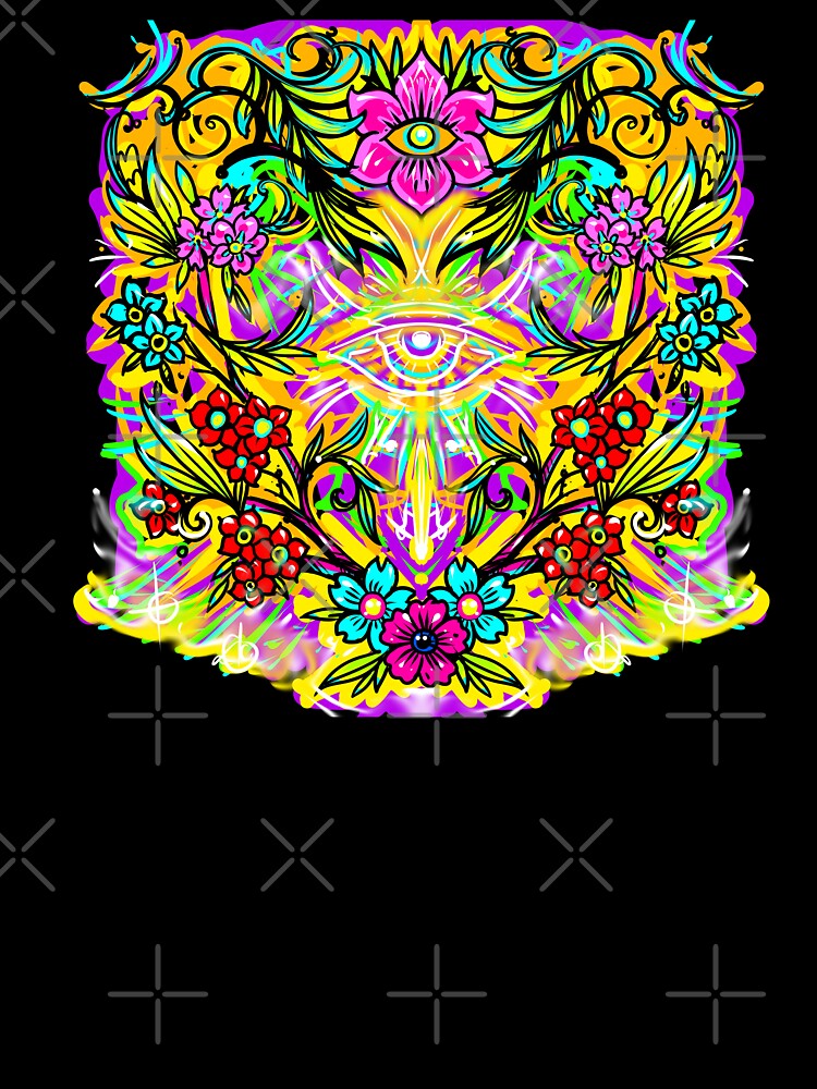 Gaia's heart between flowers and light by UrielCalavera