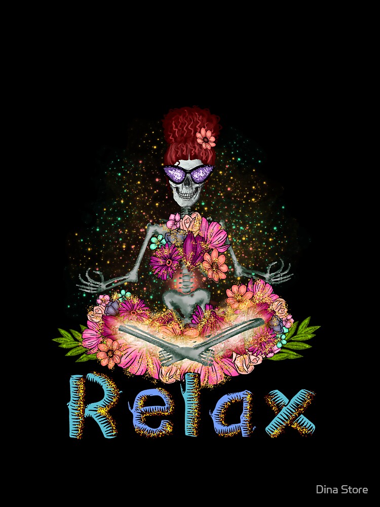 Accept The Crazy and Relax - Funny Quote by Dina Store