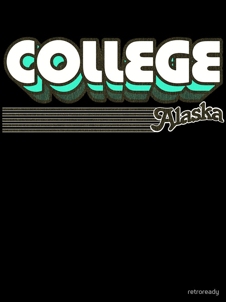 College, Alaska | Retro Stripes by retroready