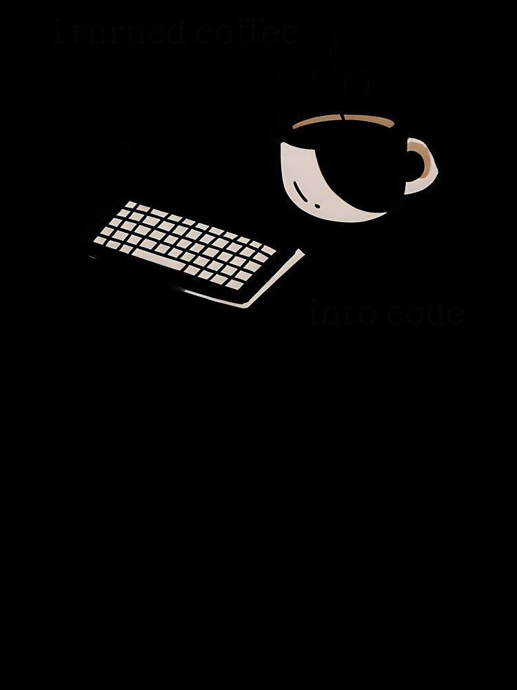 Coffee and Keyboard Design for Programmers by Modern Mood Prints