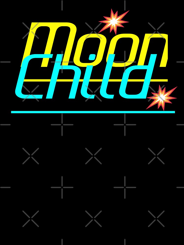 Stay Wild Moon Child – Neon Celestial Typography Design by Faali950