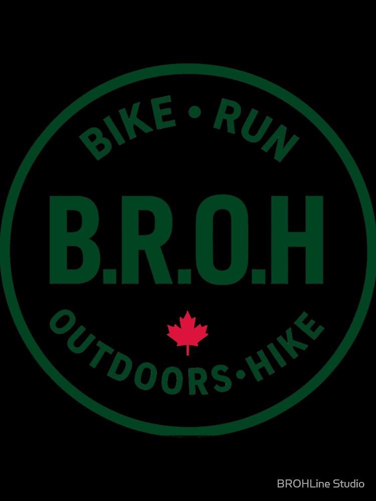 BROH Outdoor Badge Shirt Bike Run Outdoors Hike Canada Forest by BROHLine Studio