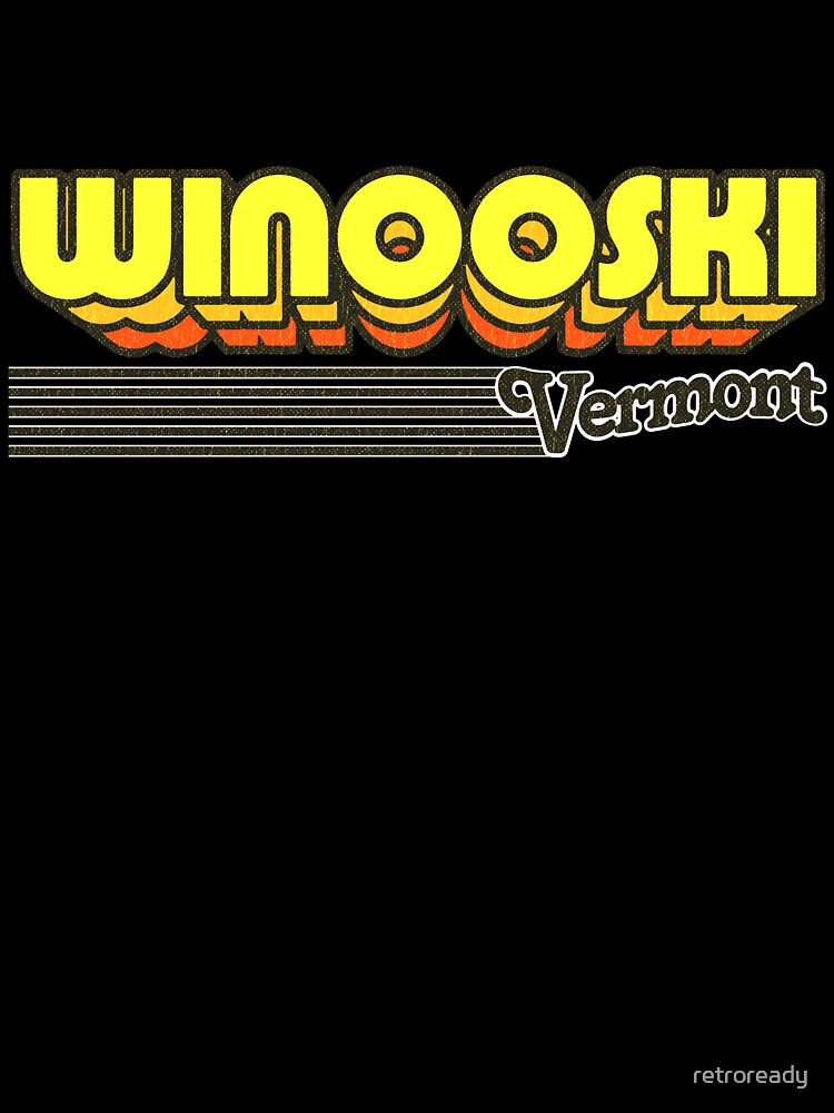 Winooski, Vermont | Retro Stripes by retroready