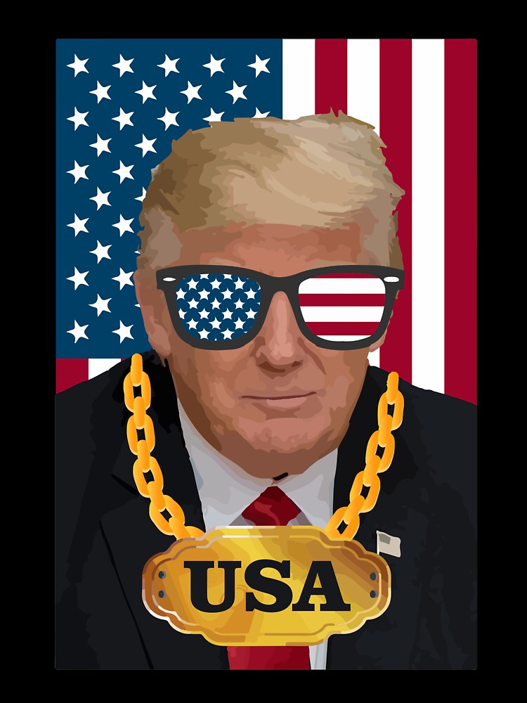 Donald Trump Gangsta USA T-Shirt by AllStarMerch