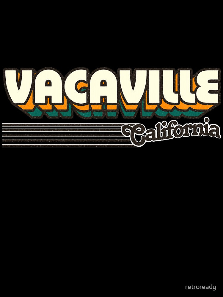 Vacaville, California | Retro Stripes by retroready