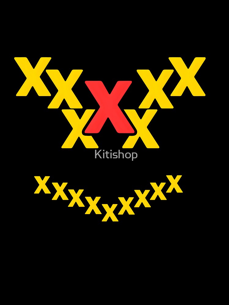 Grunge Edgy Cross Eyed Smile Face Graphic by Kitishop