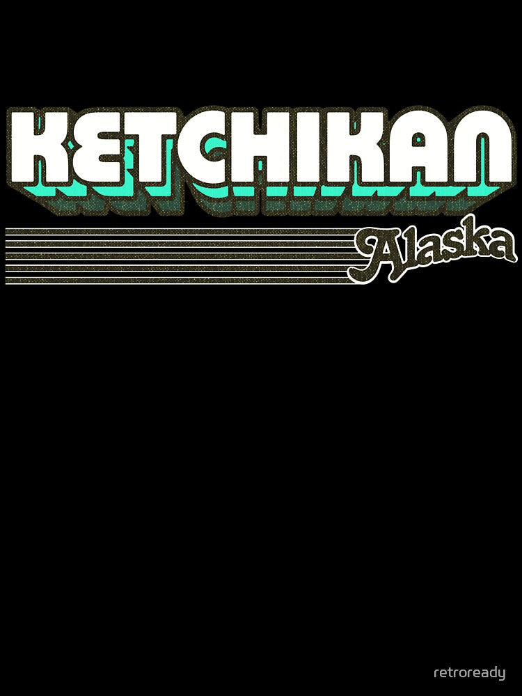 Ketchikan, Alaska | Retro Stripes by retroready