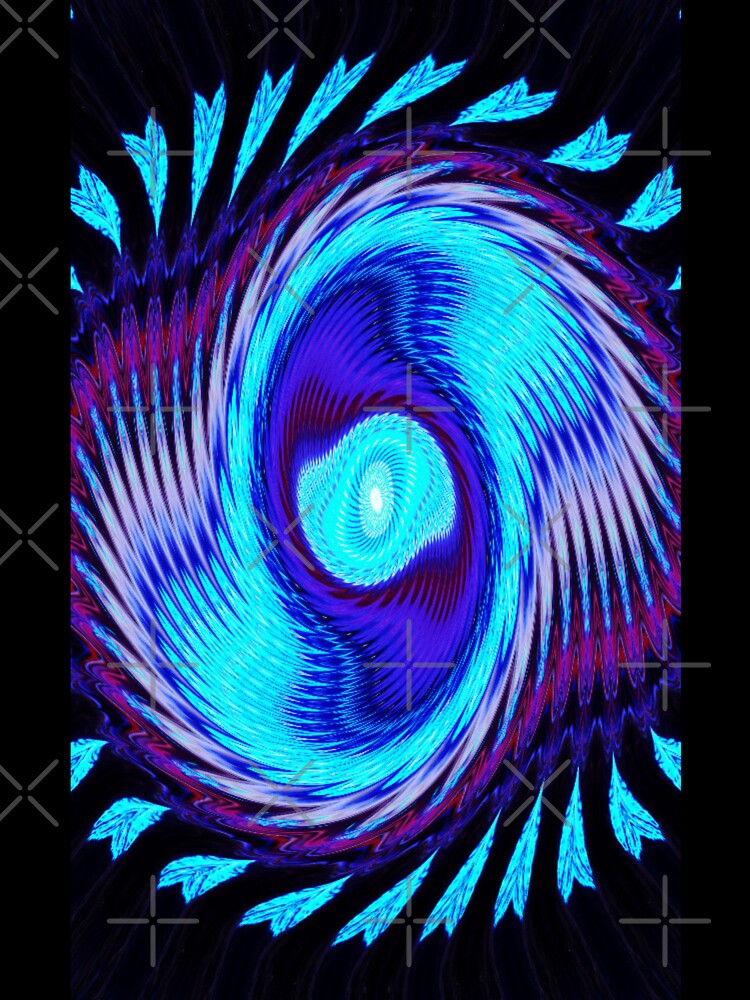 Draw the eye in swirl pattern by Paws and Ink Art
