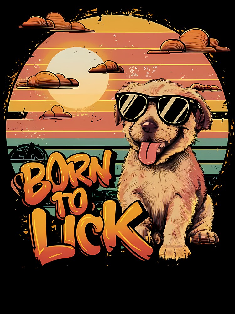 Retro Sunset and Puppy Love by SpeakingPrint2