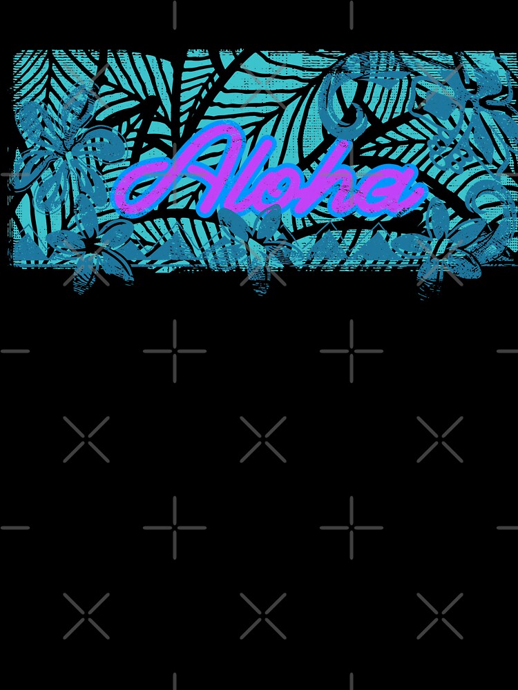 Vintage Distressed Inked Aloha Banner by sunnthreads