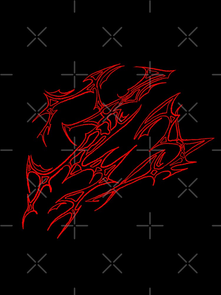 Cyber sigilism red on black by NoLife Artist