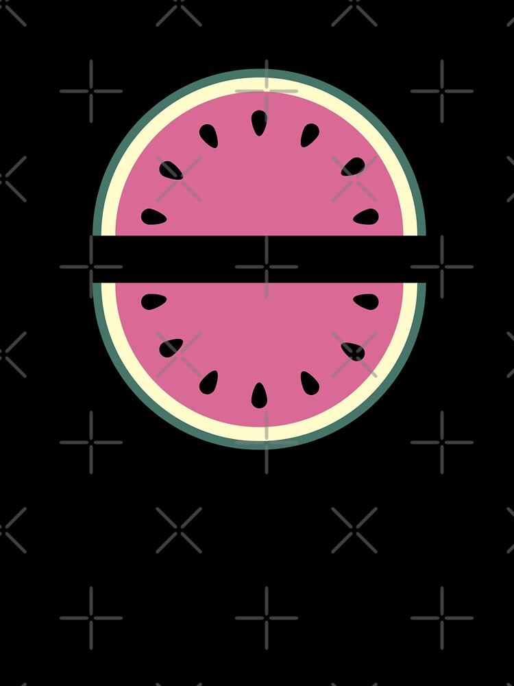 Retro Watermelon Pattern – Mid Century Sweet Melon Geometric Design by alijun