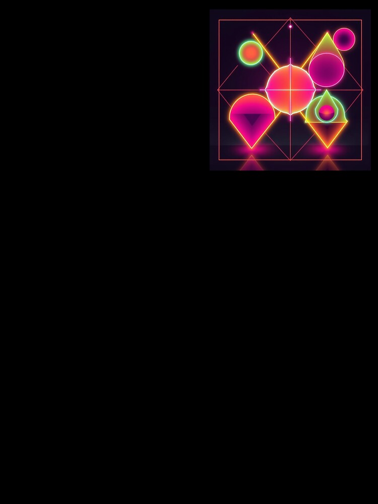 Retro Geometric Shapes | Abstract Neon Design by 1TruthMatrix