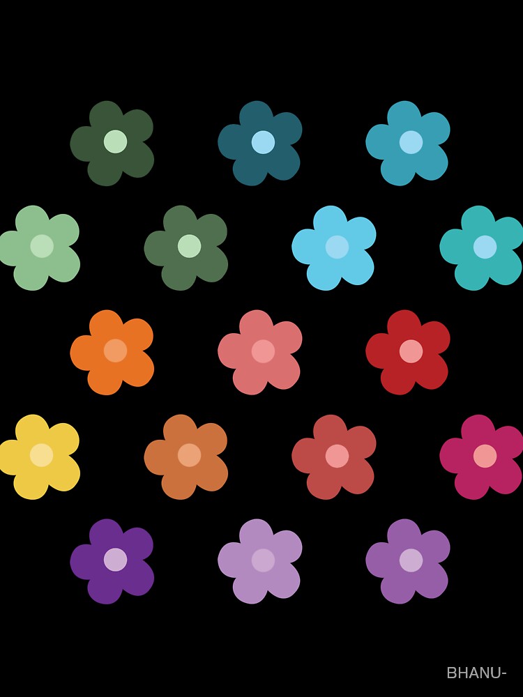 Little Pastel Colors Flowers by Ceylonex Arts
