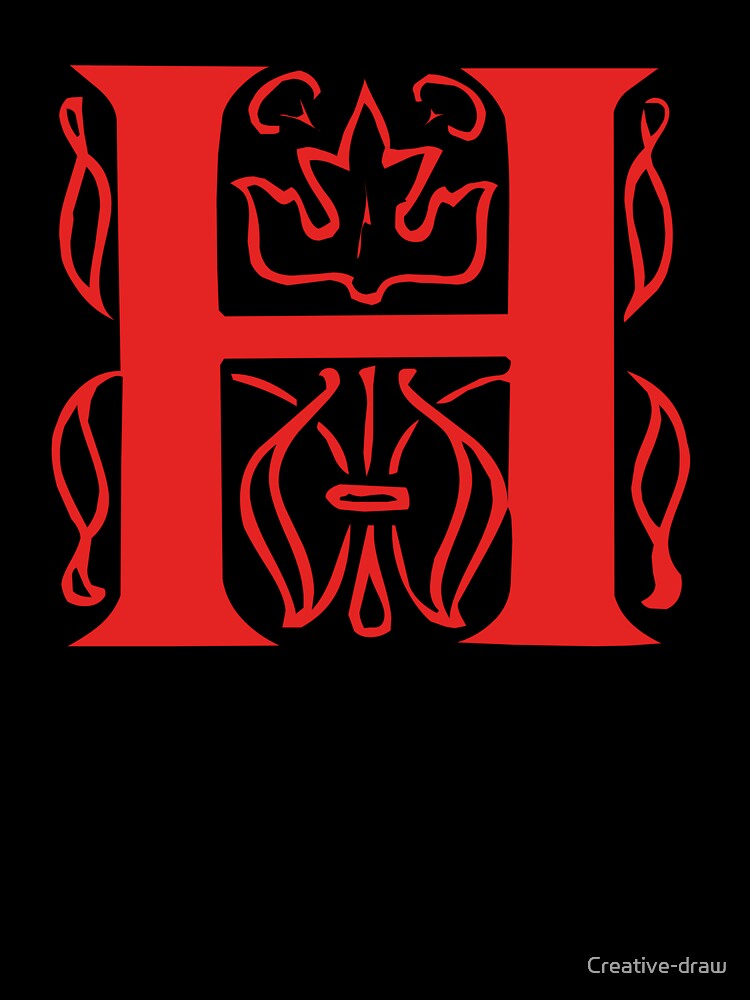 Initial monogram H by Creative-draw