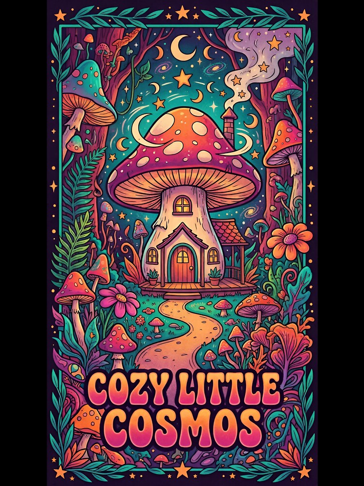 Cozy Little Cosmos Mushroom House – Magical Fantasy Forest Cottage by RYAN48011