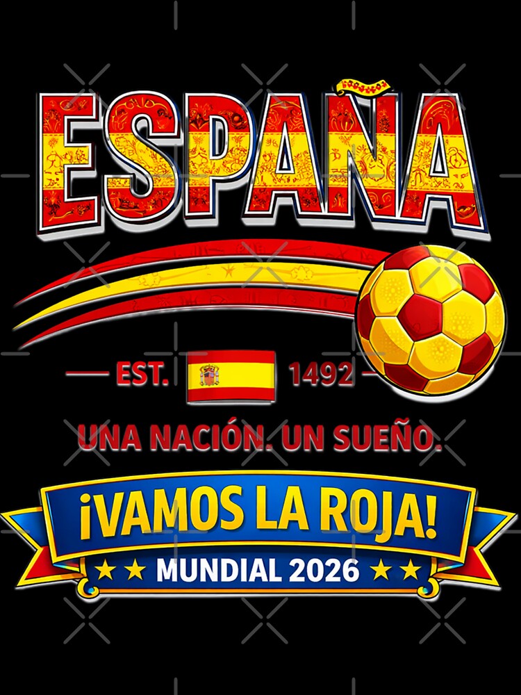España Soccer Supporter Graphic Est 1492 by Tsugraf Designs