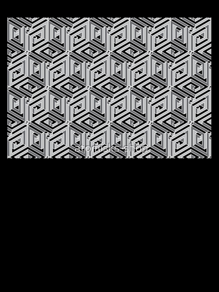 hollow fibocube pattern by atomisks-shop