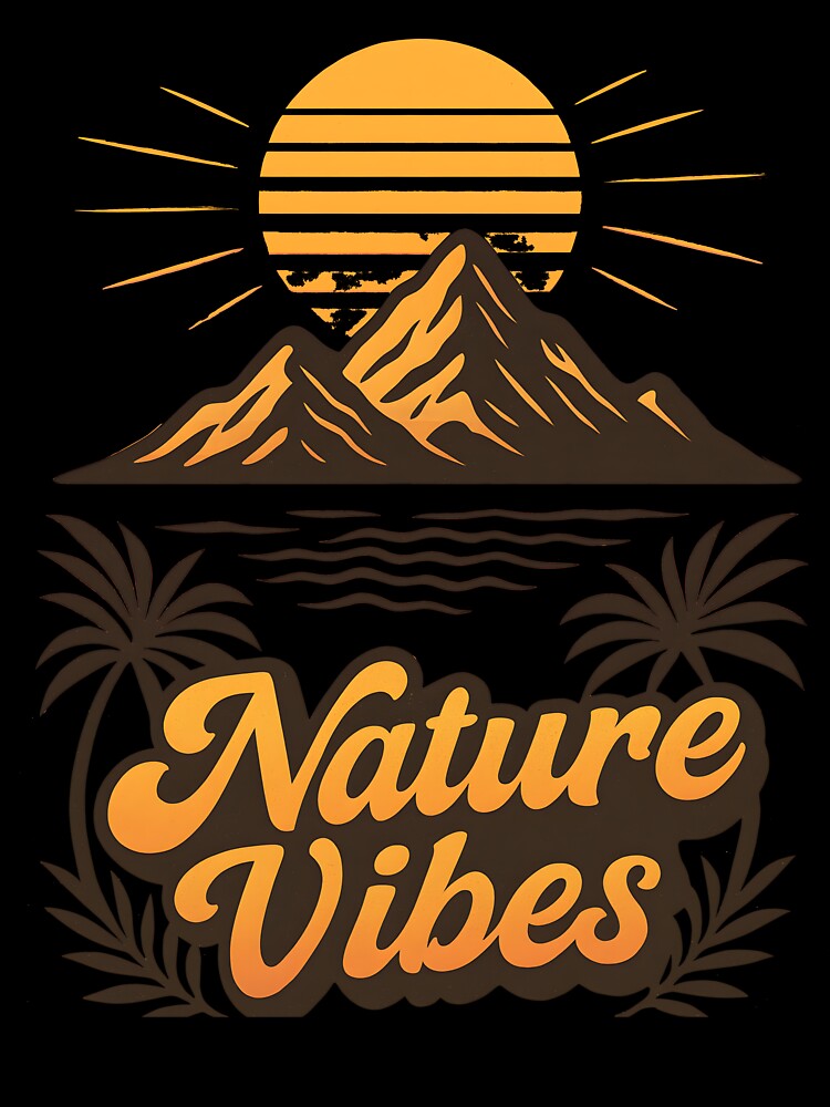 Vintage Nature Vibes – Sunset Mountains & Palms by ARS ORBA