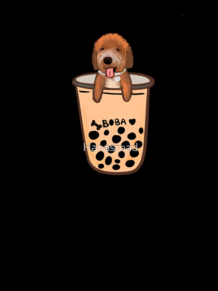 Boba dog in boba cup by Hanasroad
