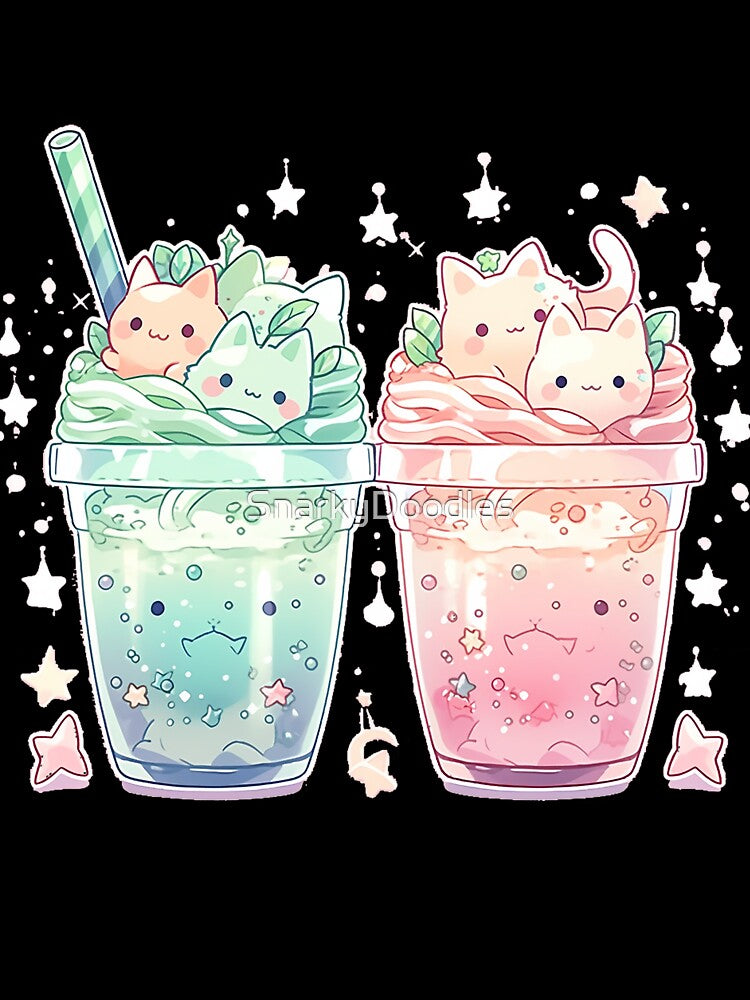 Summer Brew Neko - Peppermint Sunrise Ice Tea by SnarkyDoodles