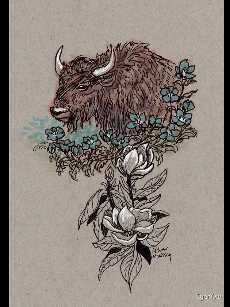Buffalo Wildflowers and Magnolia by CyanOwl