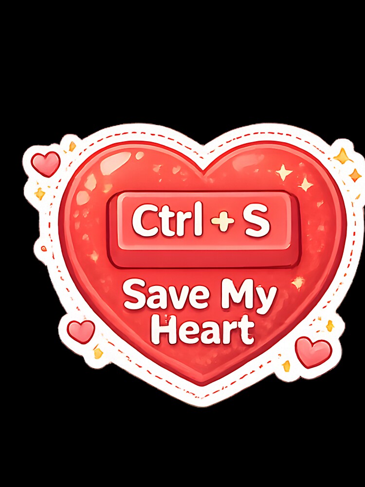 Ctrl+S Save My Heart – Keyboard Shortcut Valentine Gift for Programmers & Computer Lovers by UC-AbelBooks