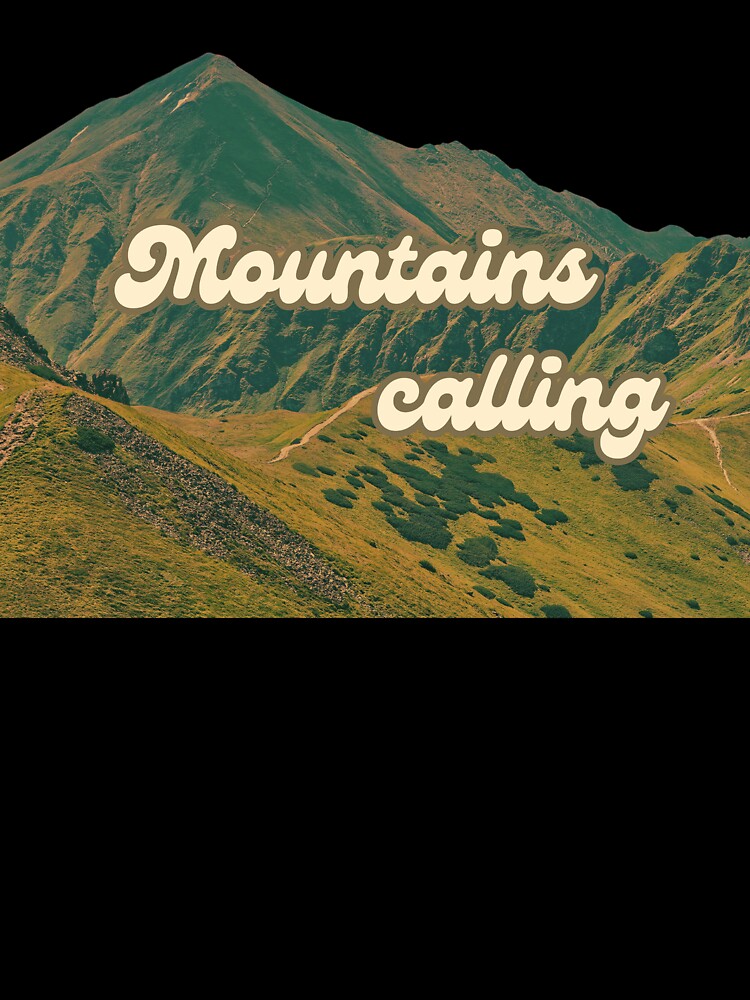 Mountains Calling – Minimalist Adventure for Mountain Lovers by SzymonC000zyArt