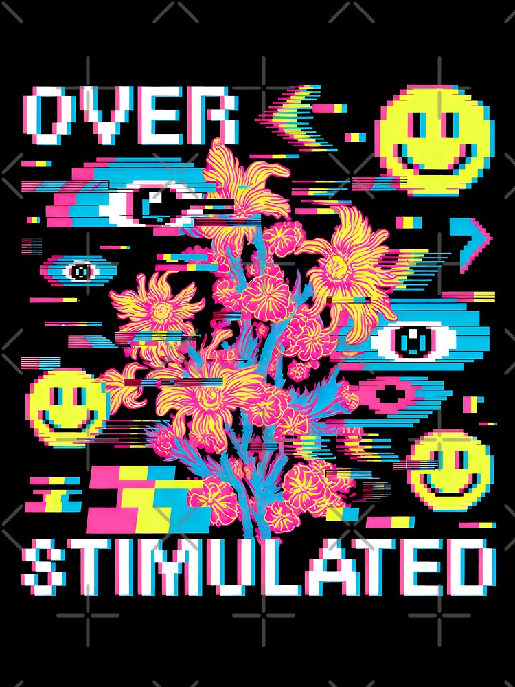 Overstimulated Maximalism Weirdcore Glitch Graphic by SplashTastic