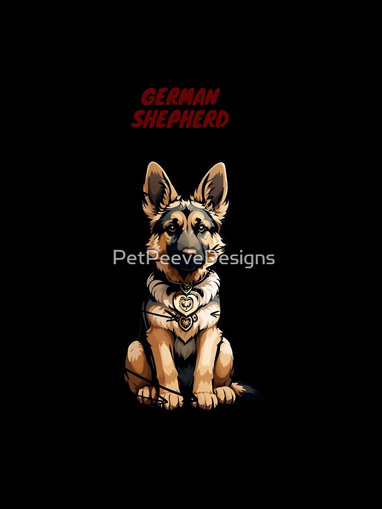 Anatomy of a German Shepherd funny poster by PetPeeveDesigns