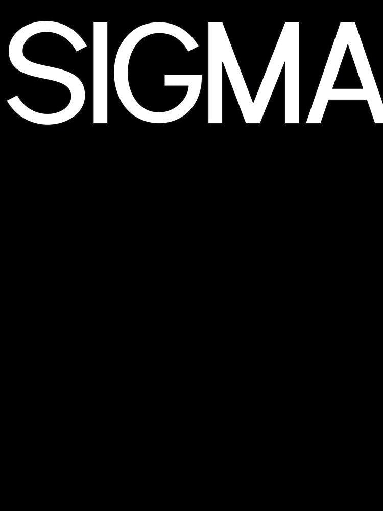 Bold White Sigma Typography by Vision Crafted