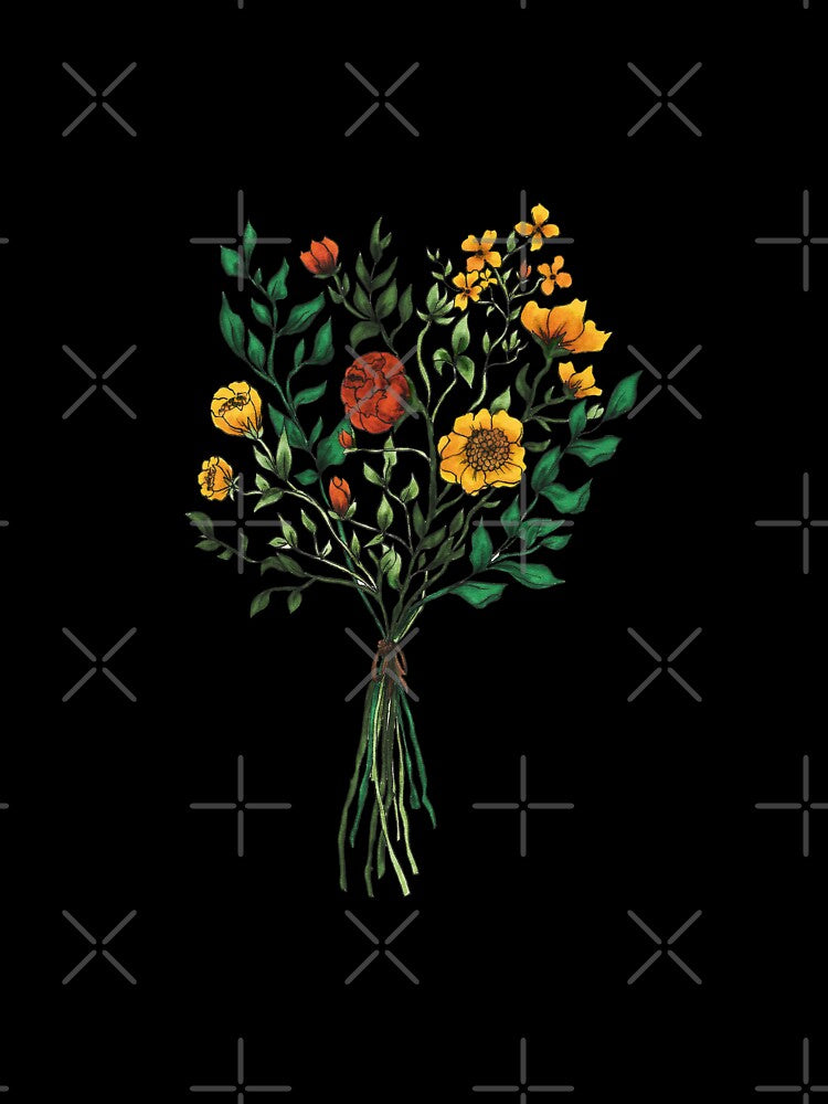 Wildflowers - Red/Orange by Cass V