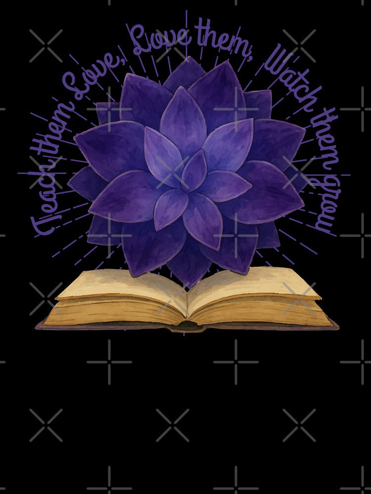 Teach them Love, Love them, Watch them grow with Amethyst Crystal Geometric Art by ArtDesignTp