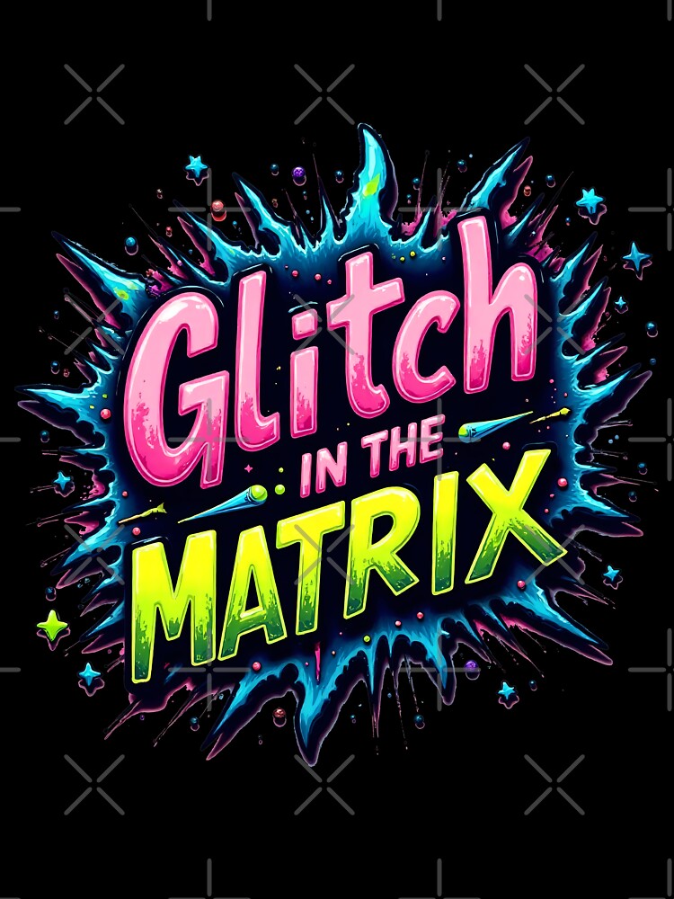 Glitch in the Matrix – Neon Chaos by ArtCreator2023