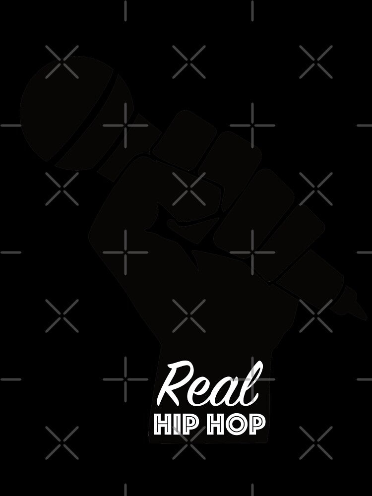 Real Hip Hop - Hand with Microphone - Hip Hop Mc Design by onjcdesign