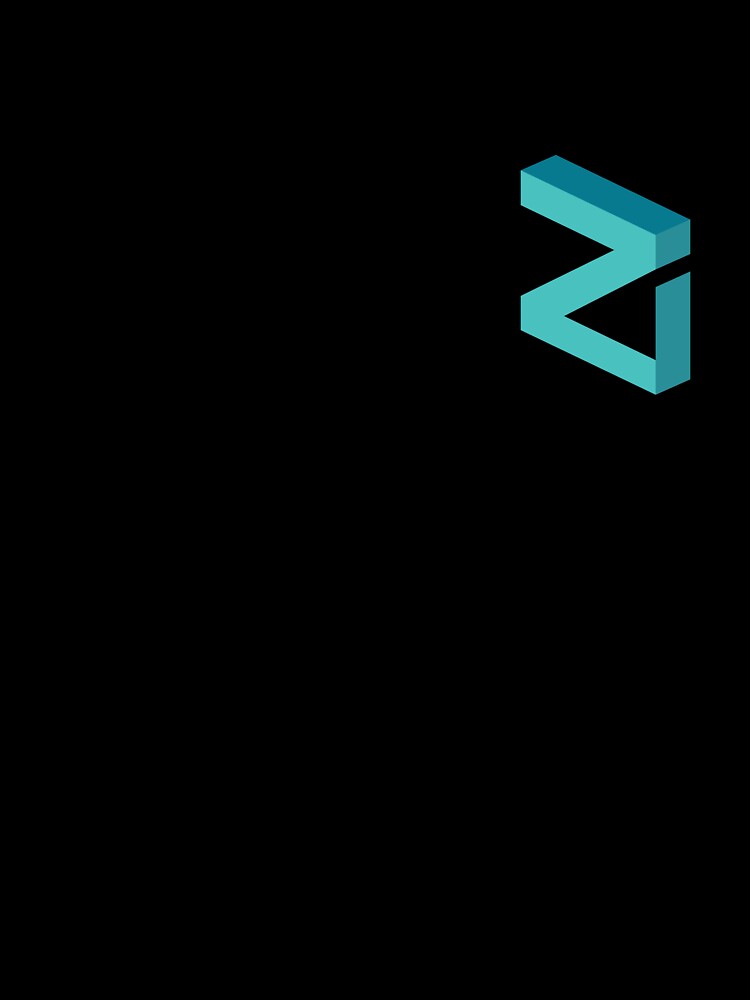 Zilliqa ZIL Sharding Blockchain Cryptocurrency Isometric Logo by mkilpt