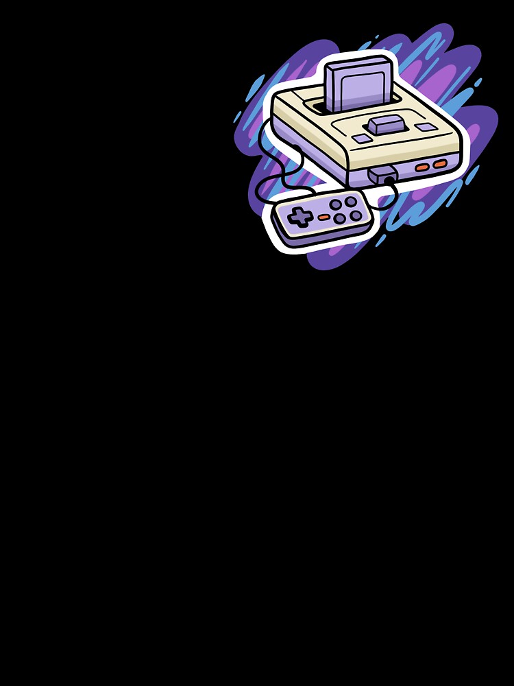 Retro Game Console – 90s Nostalgia Art by Tattyarts