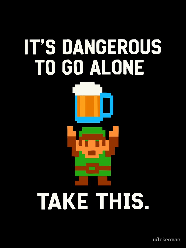 Funny Retro Gamer Pixel Art Beer Lover Pub Crawl Geek 8-bit by w1ckerman